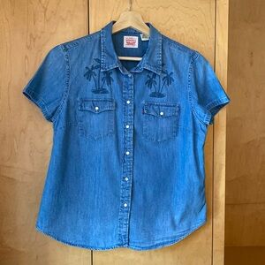 Levi’s Denim Embroidered Shirt